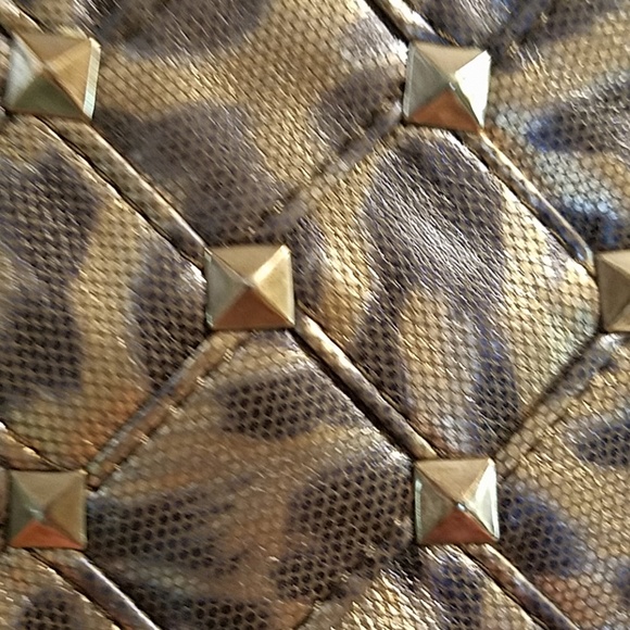 Gold studded clutch by Bebe. EUC - Picture 5 of 5